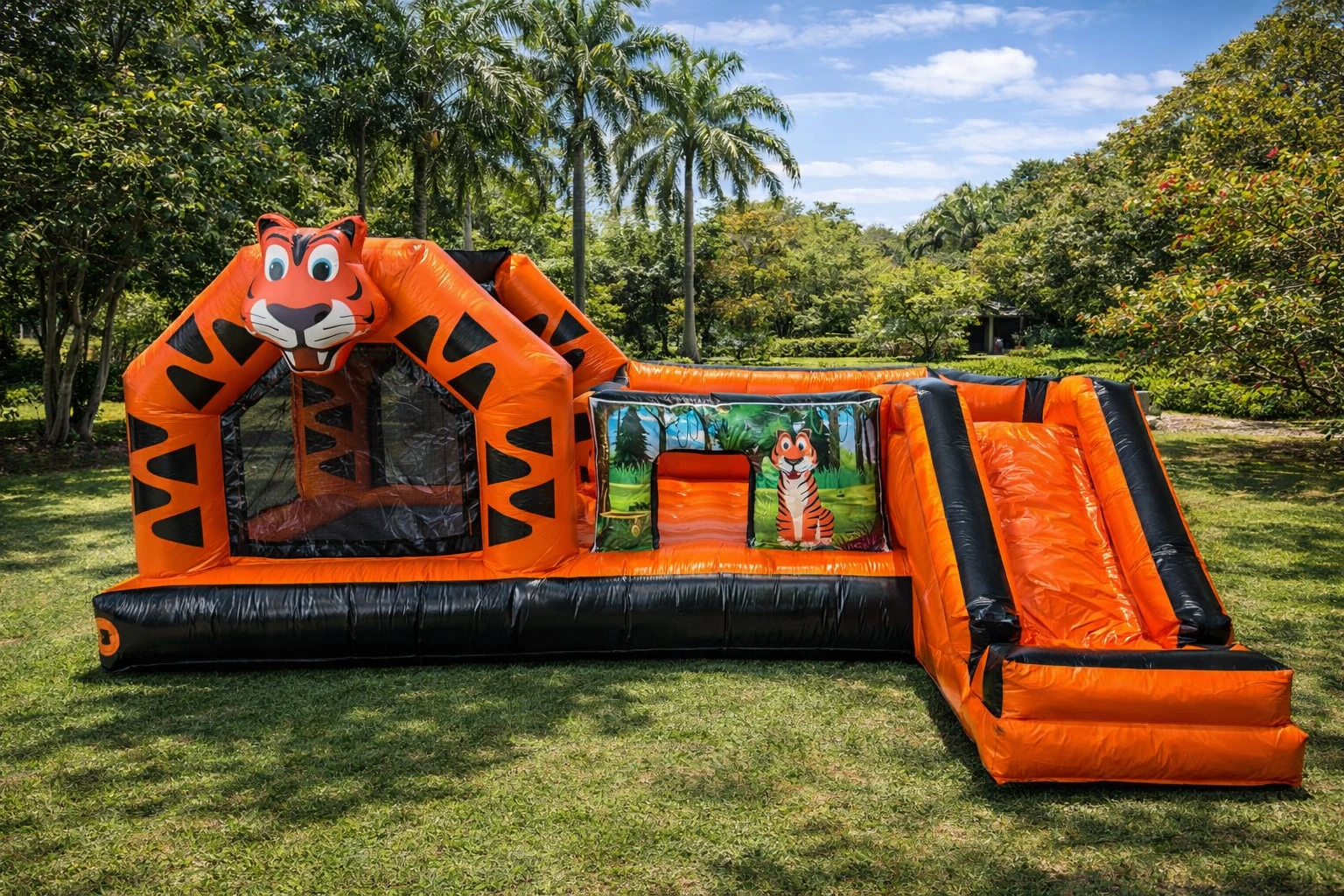 Tigrinho — brinquedo inflável grande para festas no Rio de Janeiro