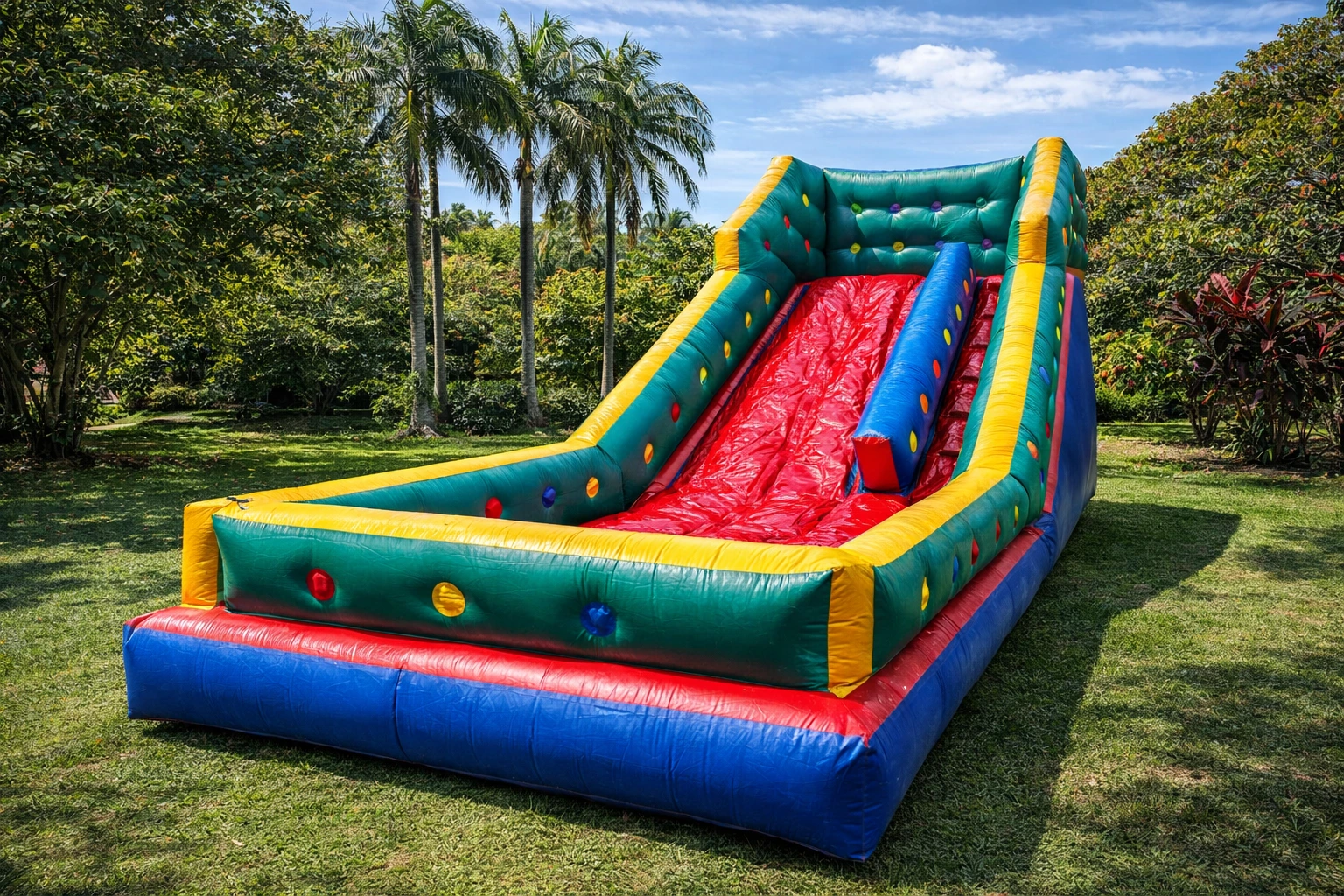 Tobogã Colorex — escorregador inflável grande para eventos no Rio de Janeiro